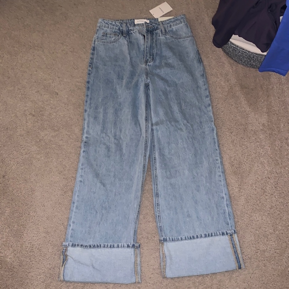 Wide leg jeans